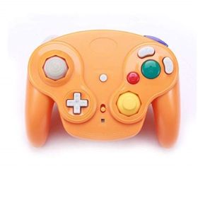 NGC Wireless Controller NGC Game Controller NGC2.4G Controller Compatible With Wii (Color: Orange)