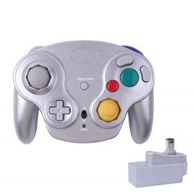NGC Wireless Controller NGC Game Controller NGC2.4G Controller Compatible With Wii (Color: Silver)