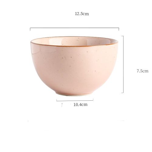 Inky Glaze Vintage Ceramic Rice Bowl