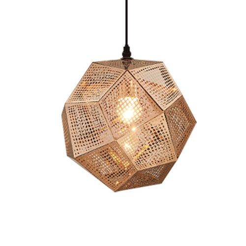 Pendant Modern Simple Grid Light Shadow Polyhedral Ball